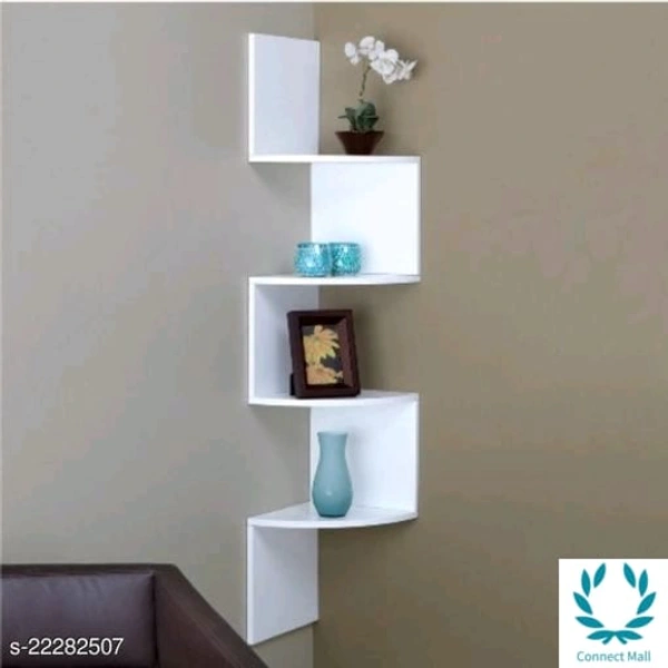 Classy Magazine & Newspaper Racks - LXHXB:40X8X8  inch, White, Wooden, No. of  Shelves :4